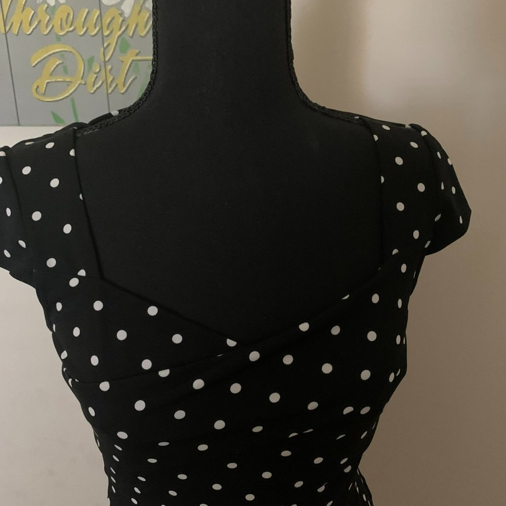 WHBM Polka Dot Dress - Picture 3 of 6